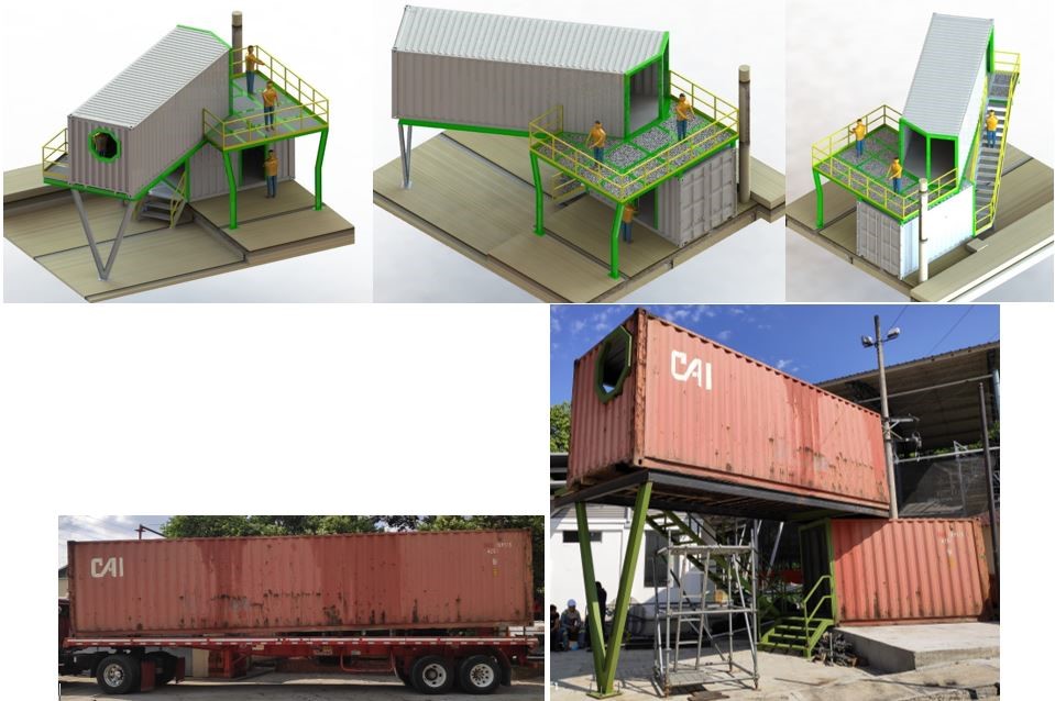 Oficinas reutilizando contenedores