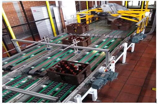 Embalaje y Desembalaje:  Seleccionador de cajas 