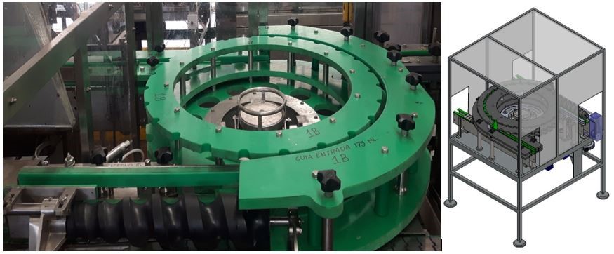 Transporte:  Bypass Etiquetadora 175 cm^3 