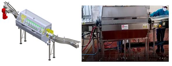 Lavado:  Rinser Lineal de envases