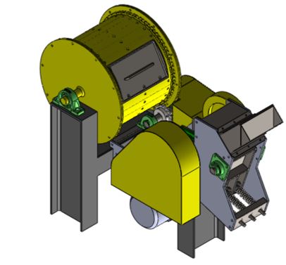 Molino para residuos de concreto