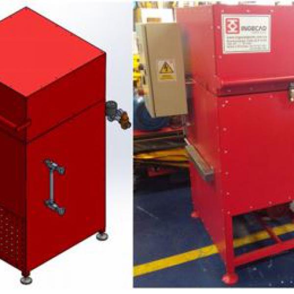 Lavado:  Lavadora por aspersión