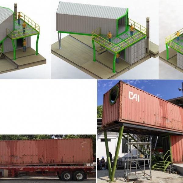 Oficinas reutilizando contenedores